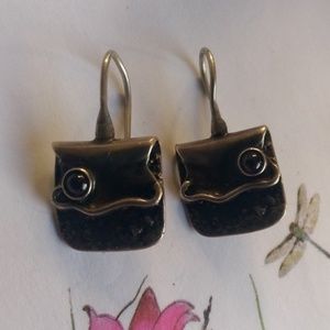 Handbag Sterling silver earrings